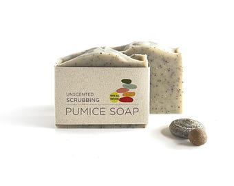 Unscented Pumice Soap – Breadmakers Soap - Garden Soap - Scrub Soap - Exfoliant Soap -  - Pumice and Poppyseed Soap - Foot Scrub