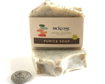Unscented Pumice Soap – Breadmakers Soap - Garden Soap - Scrub Soap - Exfoliant Soap -  - Pumice and Poppyseed Soap - Foot Scrub