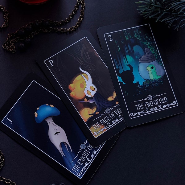 ESSENCE - A Hollow Knight 78 Cards Full Tarot Deck Hollow Knight Tarot Deck Hollow Knight Tarot Cards Original Tarot Gift For Him Silksong
