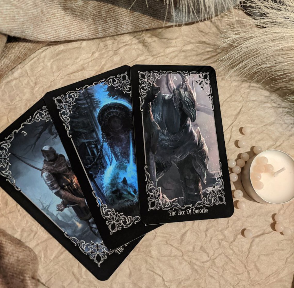 Dark Souls Arcana Tarot 78 Cards Full Deck Dark Souls Tarot Etsy