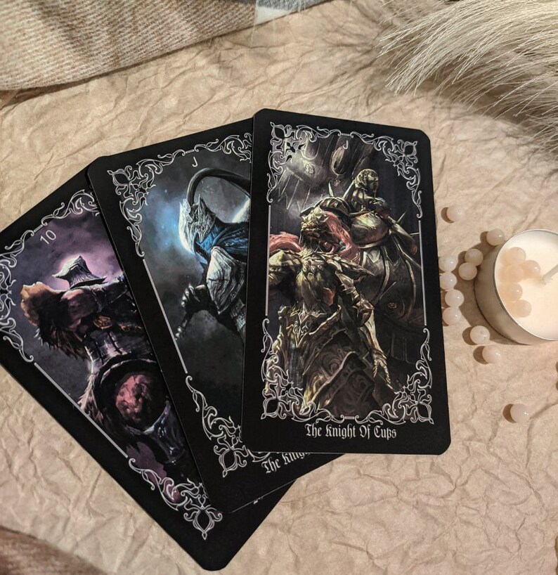 Dark Souls Arcana Tarot 78 Cards Full Deck Dark Souls Tarot Etsy