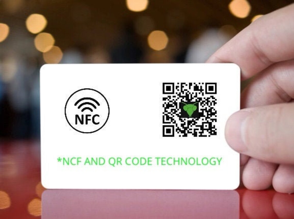 NFC/QR Code Business Cards Etsy