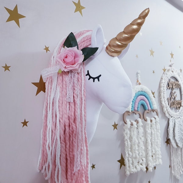 Unicorn Head Wall Mount Etsy