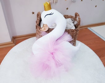 Zwaankussen, Zwaankussen, Zwanenprinses Decor, Meisjeskamerdecoraties, Decor Meisjes Kinderkamer, Ideeën Voor Meisjesslaapkamer, Ideeën Voor Meisjesslaapkamer, Ideeën Voor Babyshower