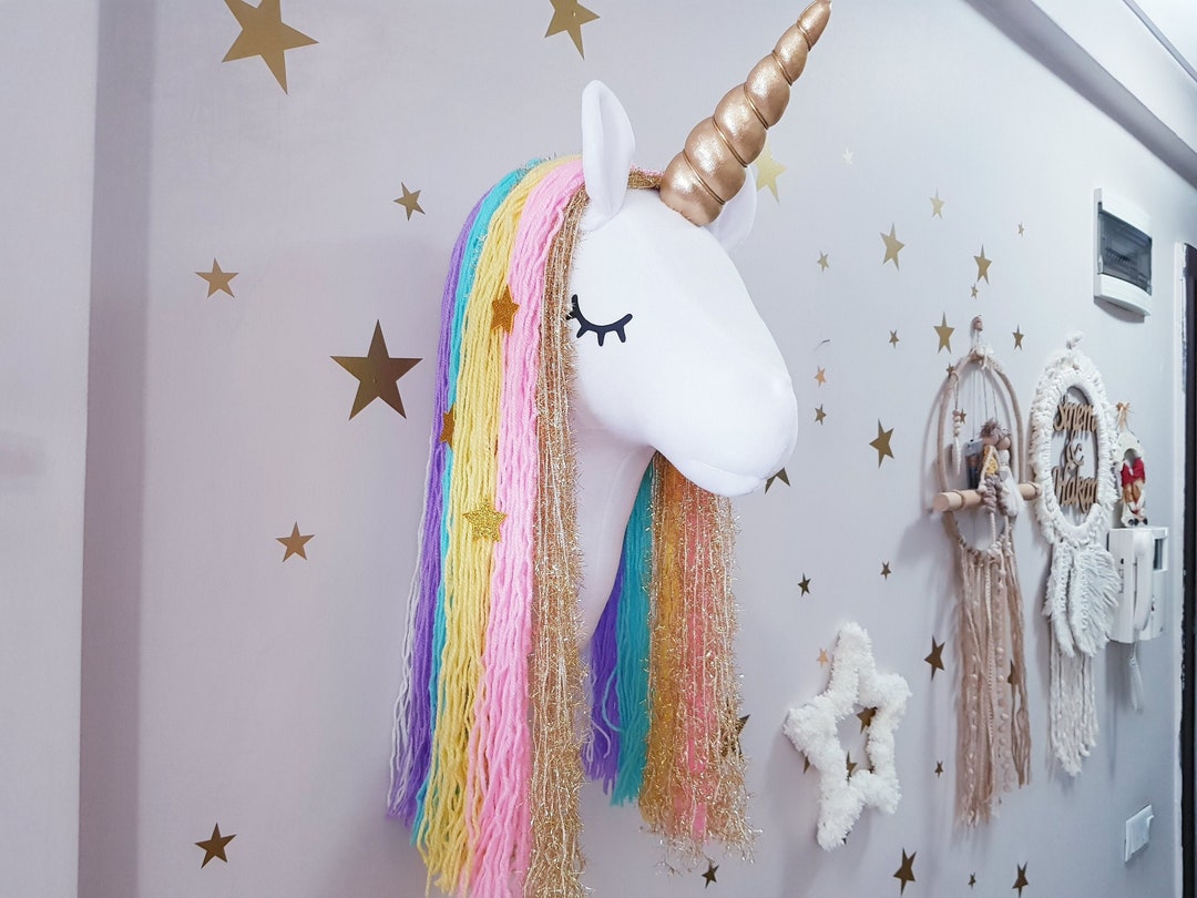 Unicorn Wall Mounted for Nursery Room Decorations, Unicorn Wall Decor