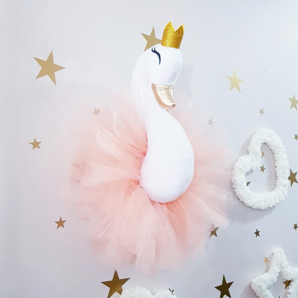 Swan Nursery Decor Etsy