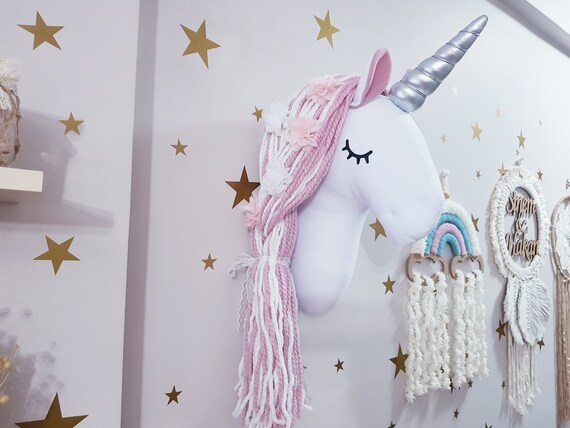 Unicorn head wall mount deals