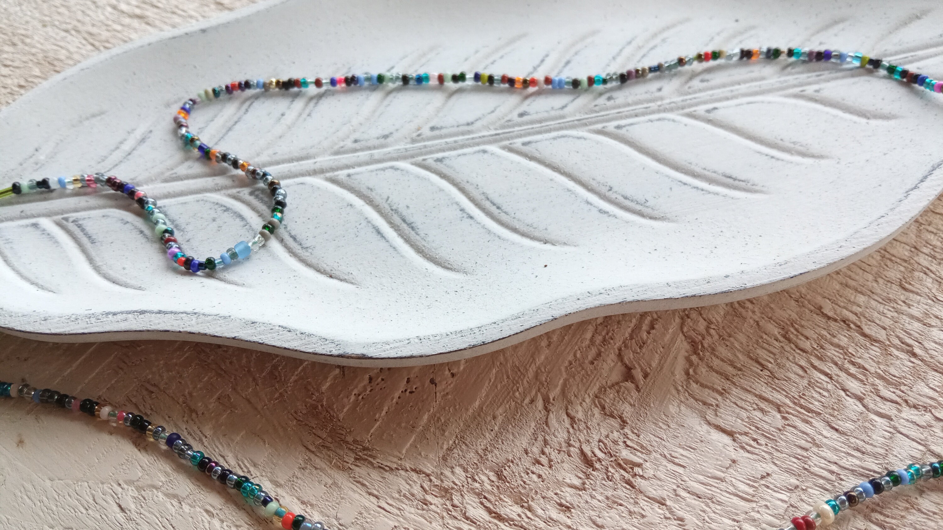 Dark Colourful Beed Bead Belly Chain / Rainbow Waist Beads / Etsy