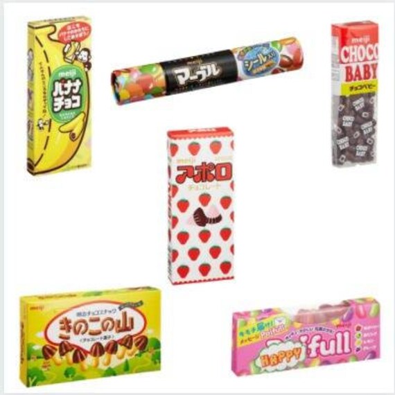 Meiji Japanese Chocolate & Sweets Selection Etsy UK