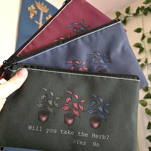 Will You Take the Herb? - Canvas Pencil Case/Zipper Pouch