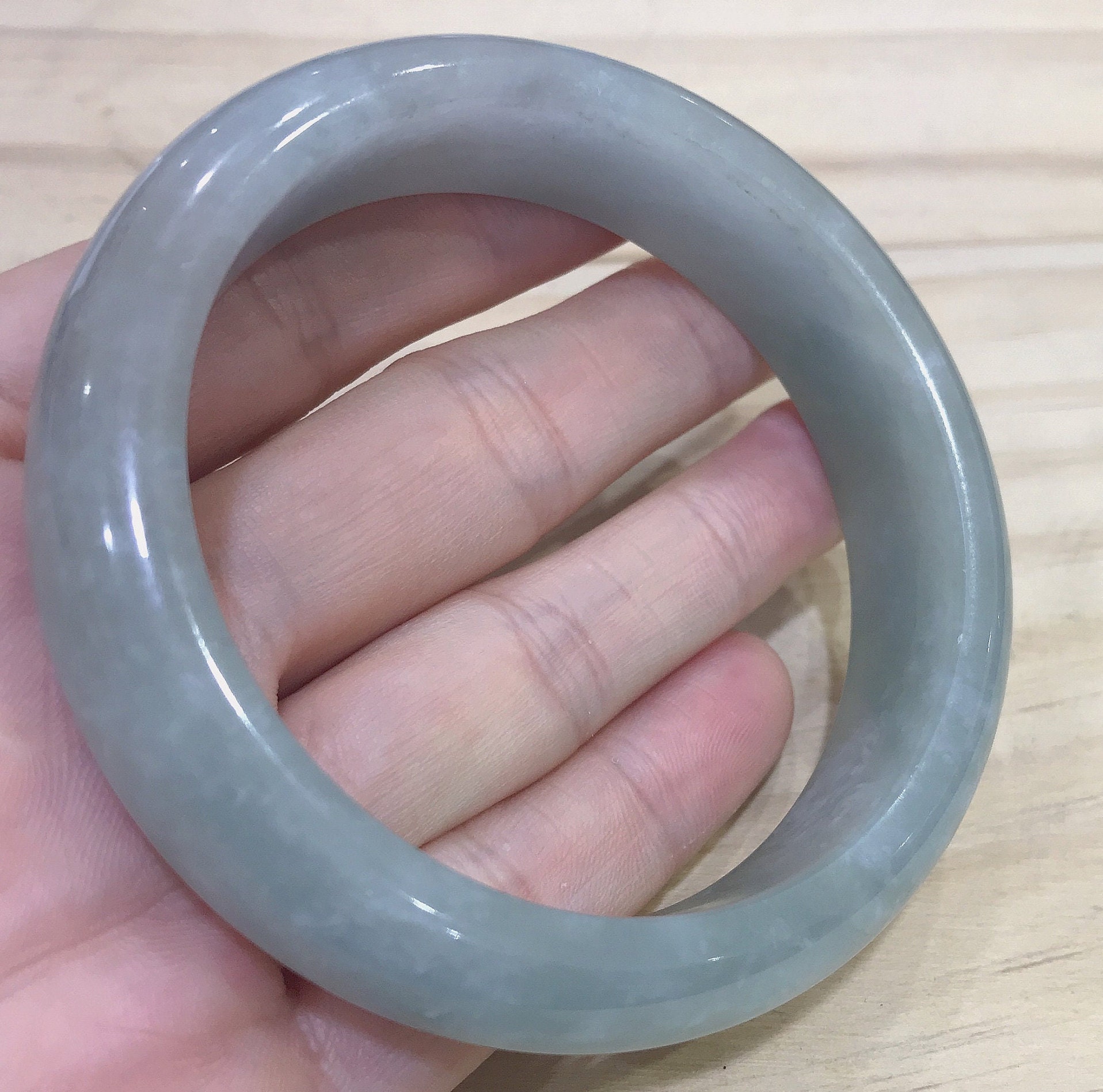 5759MM Burmese Jade Bangle Jade Bangle Solid Stone Bangle Etsy