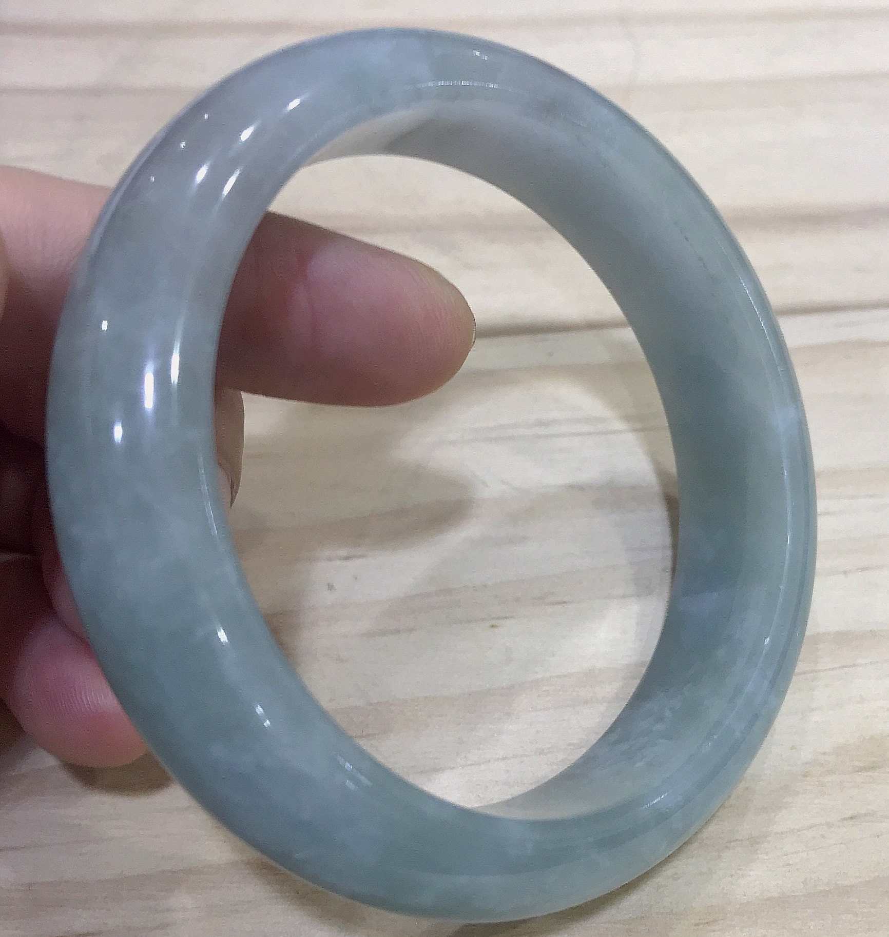 5759MM Burmese Jade Bangle Jade Bangle Solid Stone Bangle Etsy