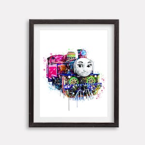 Thomas and Friends Ashima Watercolor Poster, Ashima Art Print, Ashima Printable Poster, Thomas Poster, Ashima Artwork, Thomas Printable Gift