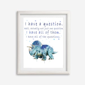 Toy Story Trixie Watercolor Poster Motivation Word Printable Art Print Toy Story Nursery Wall Art School Wall Posts Kids Room Wall Decor
