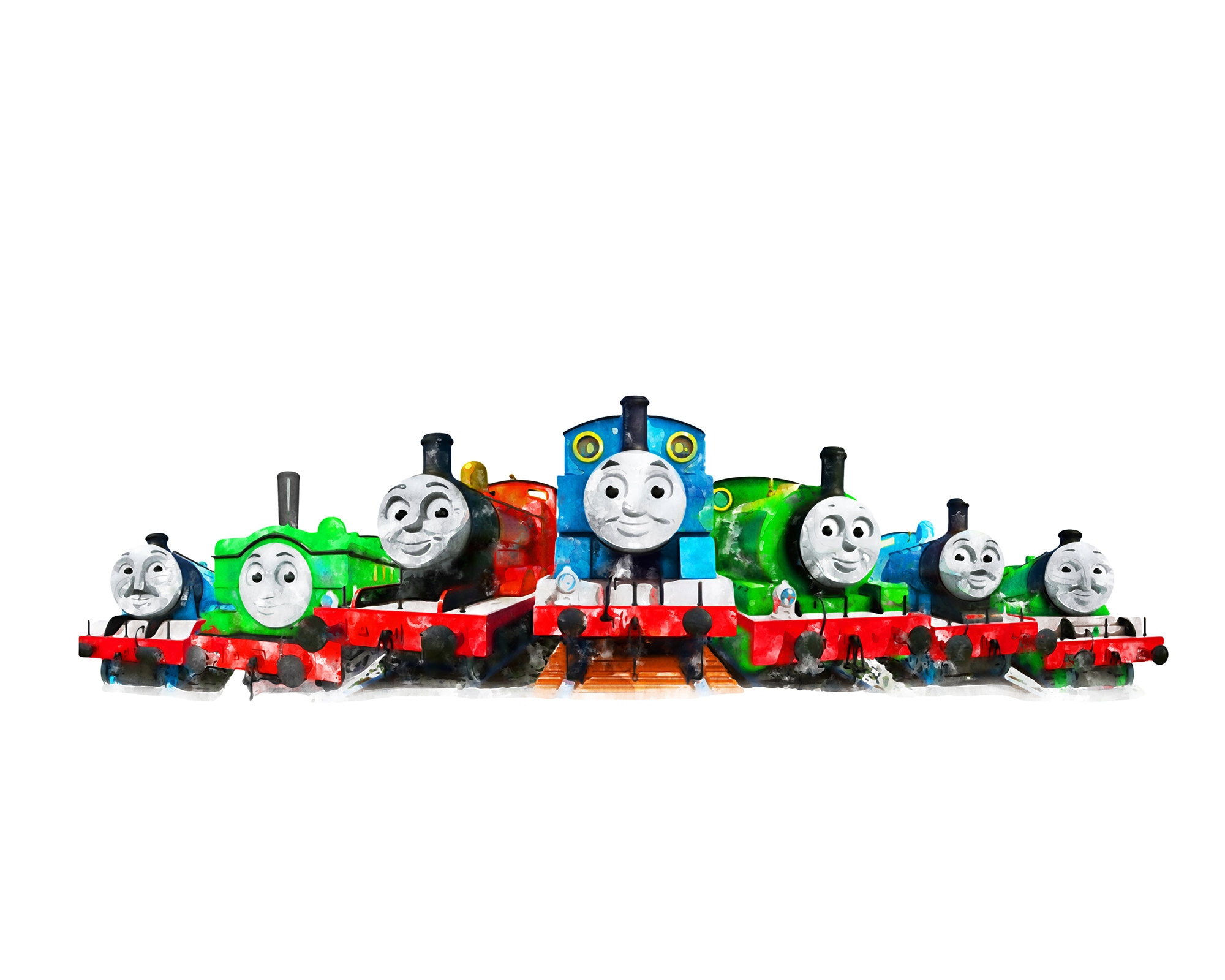 きかんしゃトーマス アートプリント ポスター 印刷可能 トーマス