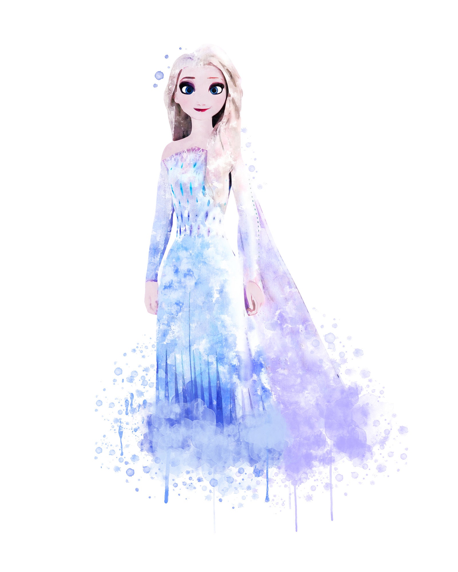 Frozen 2 Watercolor Art Print Printable Poster Set 6 Frozen - Etsy