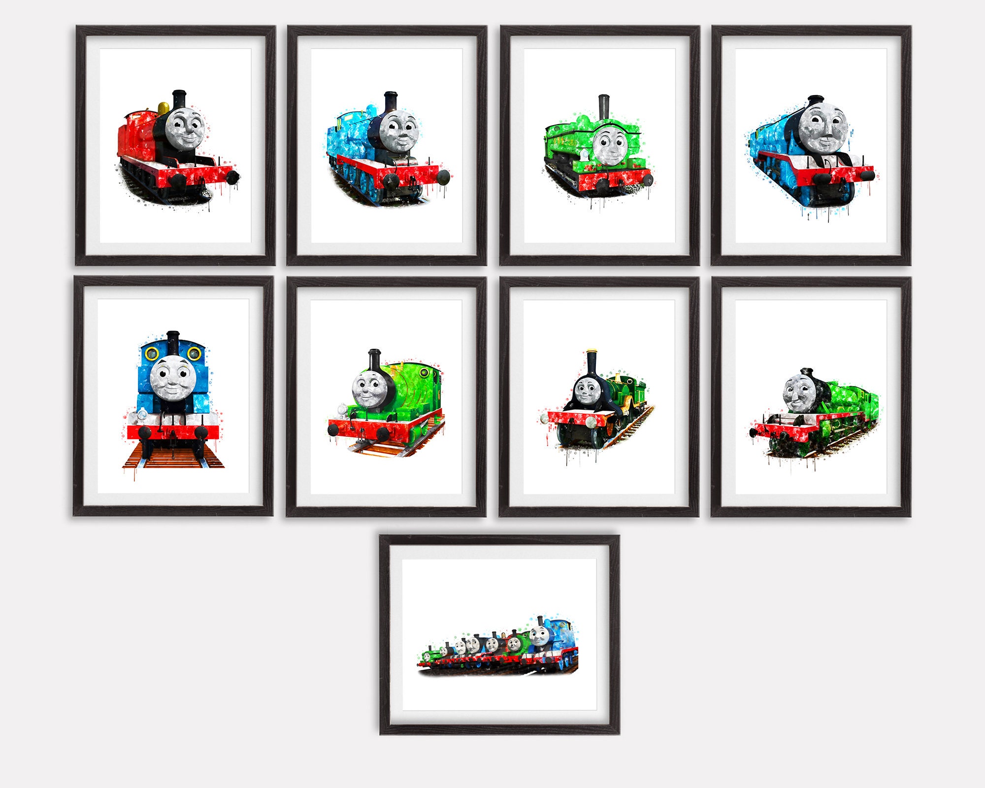 きかんしゃトーマス セット 9 プリント トーマス ポスター