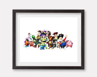 Toy Story Print Lightyear Watercolor Poster Printable Instant Download Print Ready Artwork Painting Nursery Wall Art Office Wall Decor Gift