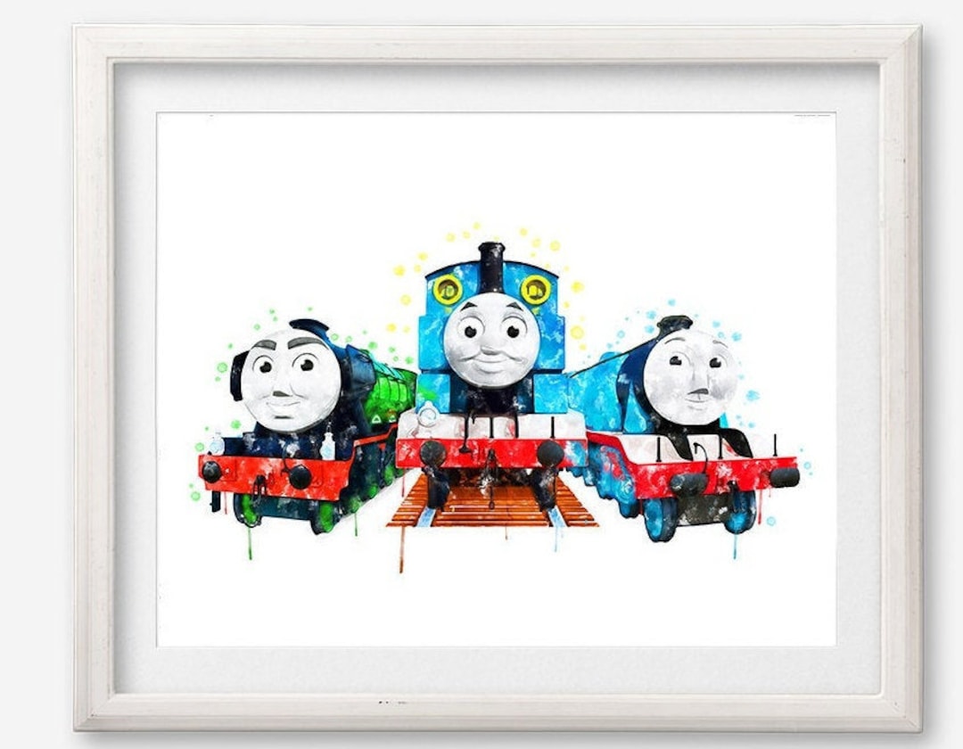 Thomas and Friends Watercolor Art Print Thomas Poster Tank Engine ...