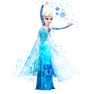 Frozen Wash Drawing Wall Decor Set6 Frozen Elsa Anna Aquarelle Poster ...