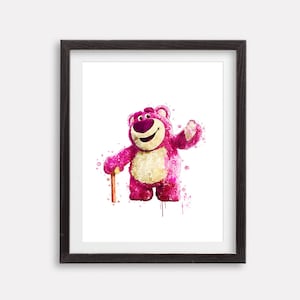Toy Story Lotso Print Lightyear Watercolor Poster Printable Instant Download Print Ready Artwork Nursery Wall Decor Baby Shower Party Gift