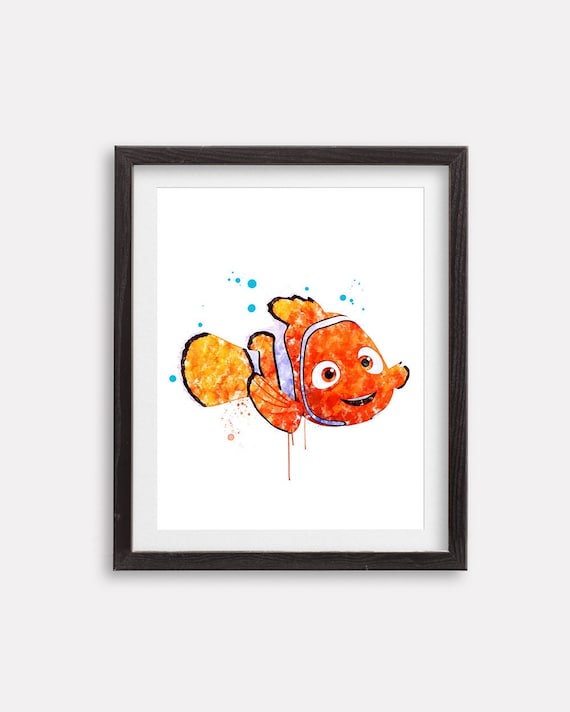 ファインディング・ニモ アートプリント 水彩画 印刷可能