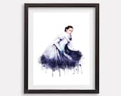 きかんしゃトーマス アートプリント 水彩画ポスター トーマス