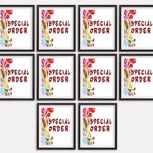 Special Order Watercolor Art Print Poster Printable Kids Room Wall Decor Nursery Wall Art Baby Room Wall Art Boy Girl Room Wall Art Birthday