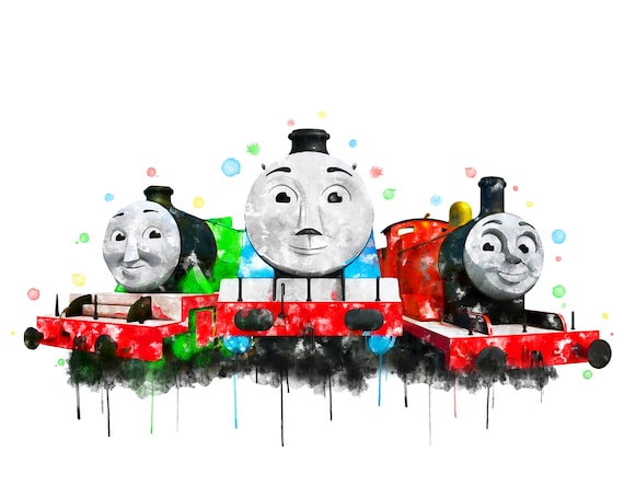 きかんしゃトーマスのポスター、トーマスの水彩画、ゴードンの