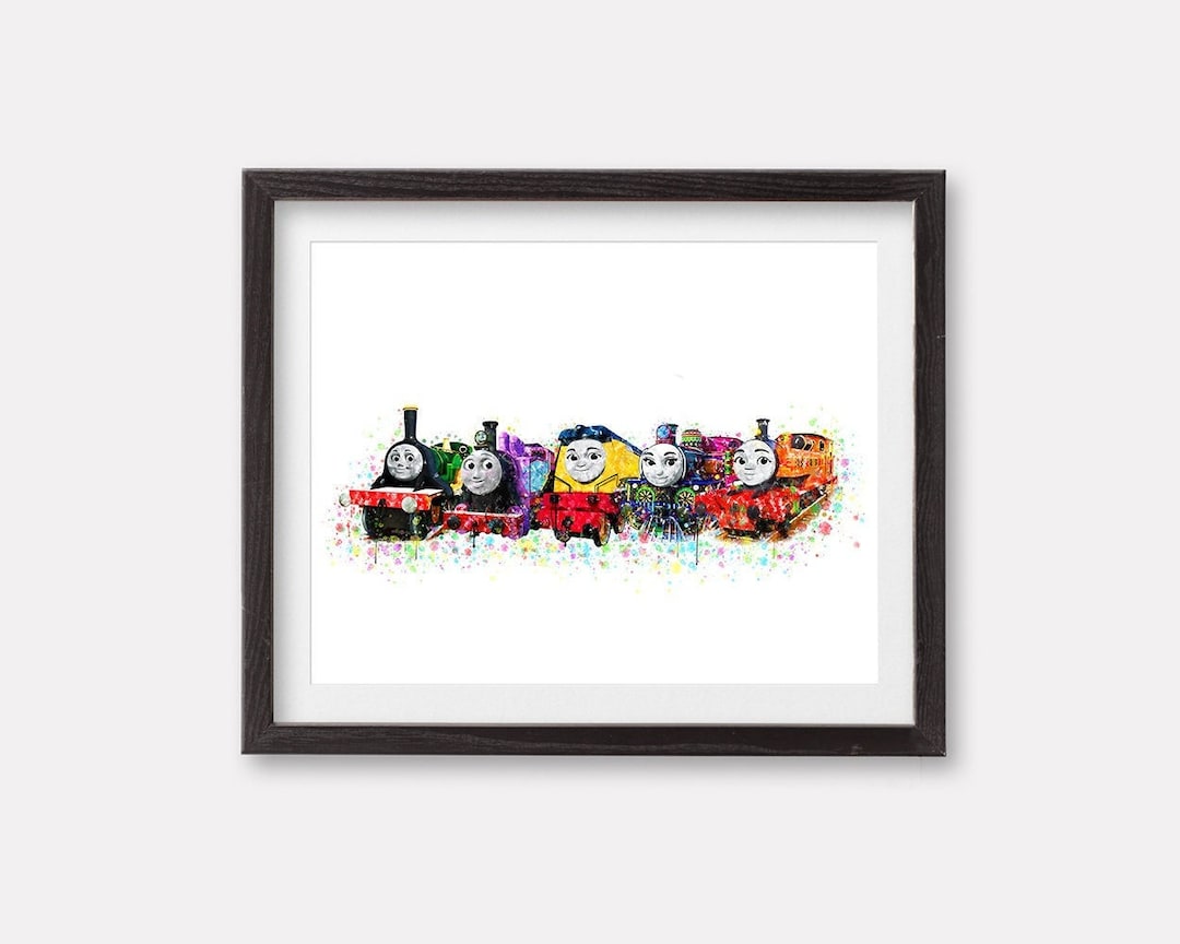 きかんしゃトーマス 水彩画 アートプリント ポスター アシマ レベッカ