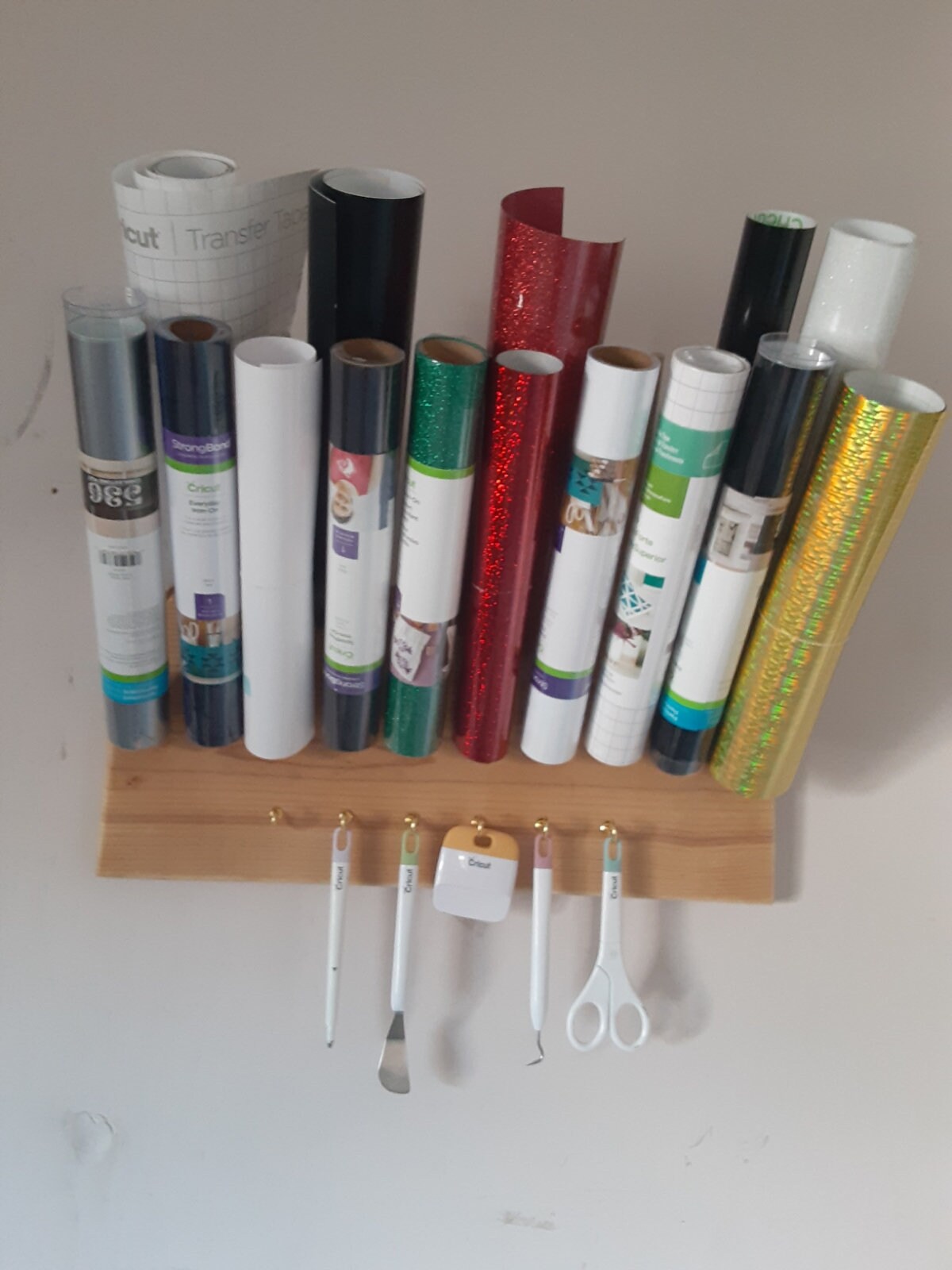 Handmade Wooden Cricut Vinyl and Tool Holder Etsy