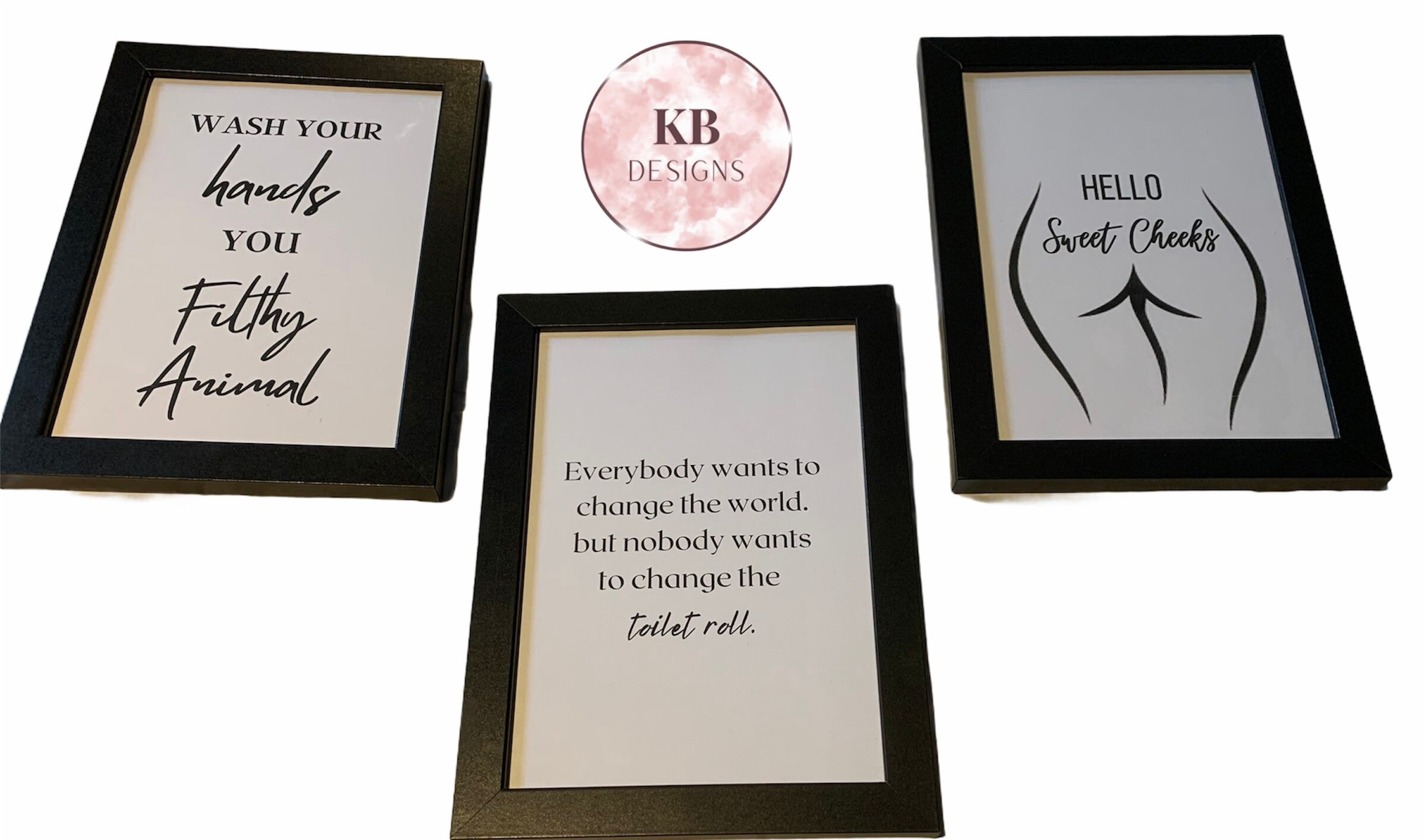 Toilet / Bathroom Set of 3 Wall Prints / Home Gift / Wall | Etsy
