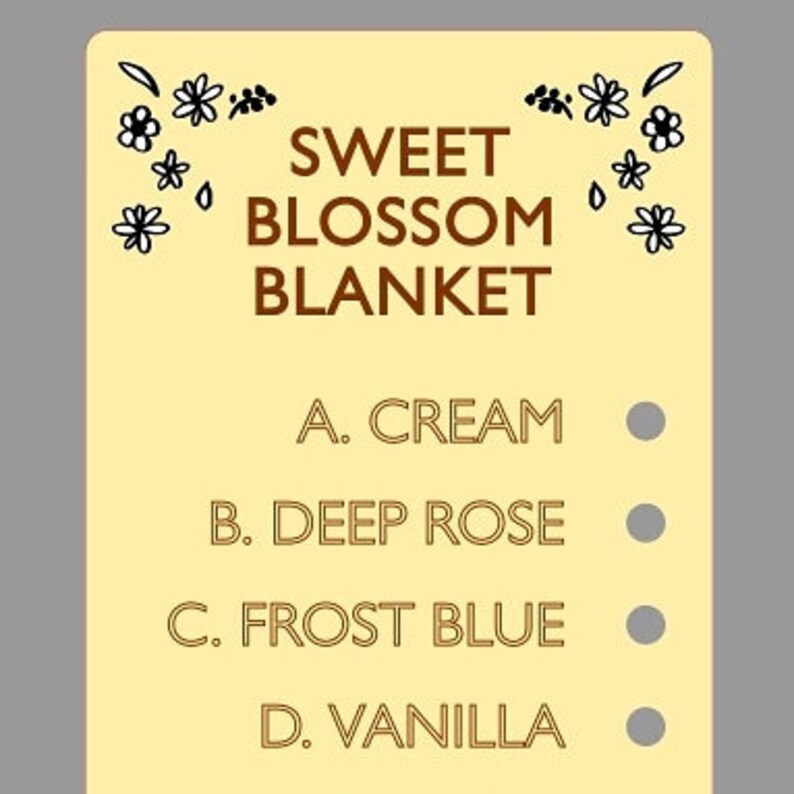 Sweet Blossom Blanket Etsy
