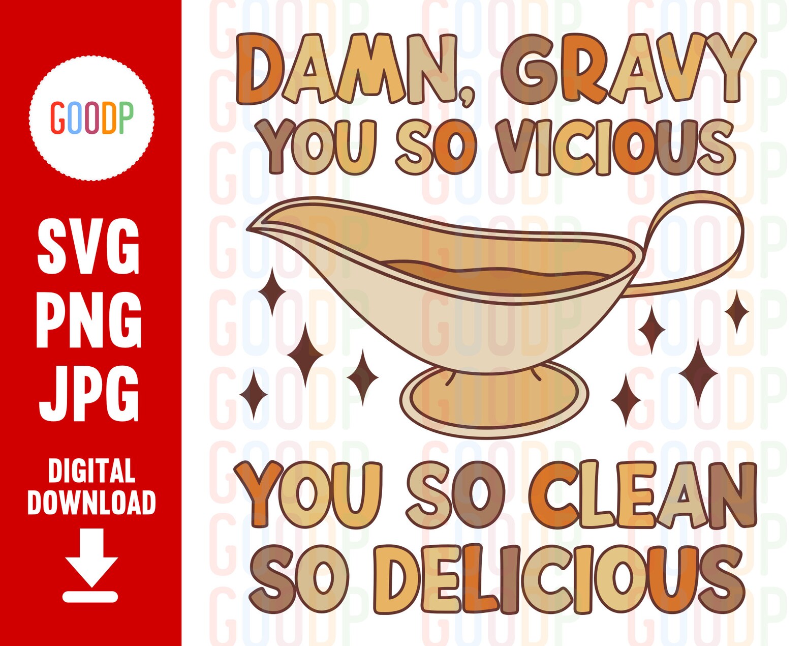 Damn Gravy You so Vicious You so Clean so Delicious Trendy Etsy