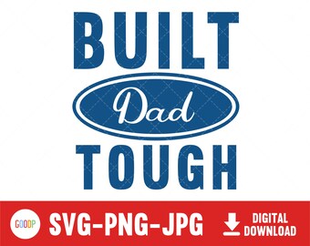 Built Papa Tough Svg | Etsy