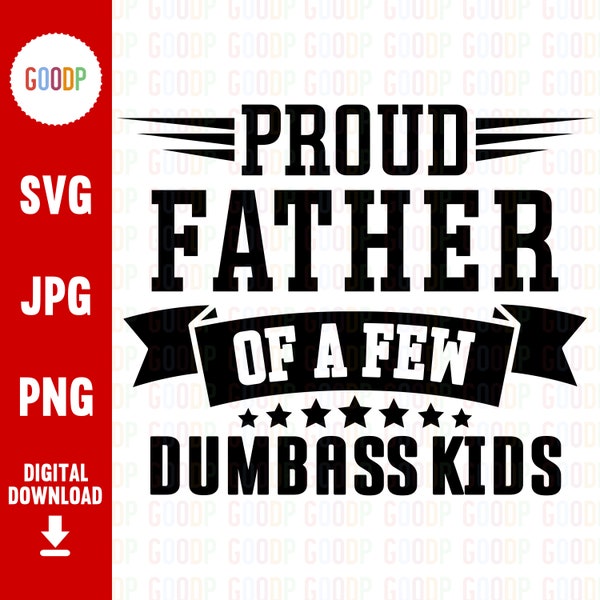 Proud Father Of A Few Dumbass Kids - Family Personalized Custom 14oz Stainless Steel Tumbler With Handle - Father's Day, Gift For Dad, Grandpa main image 0