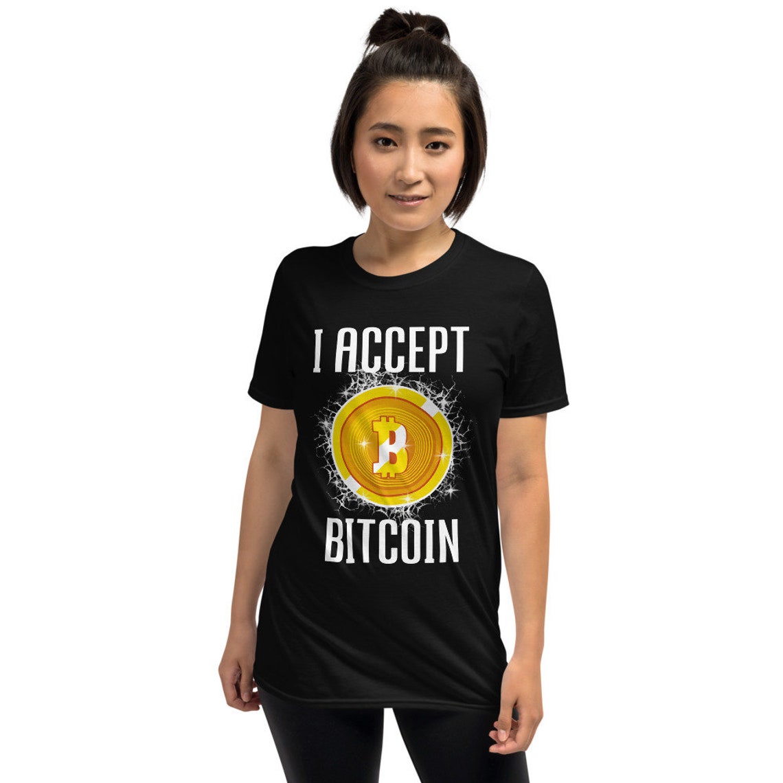 I Accept Bitcoin Shirt Digital Cryptocurrency Shirt BTC in | Etsy