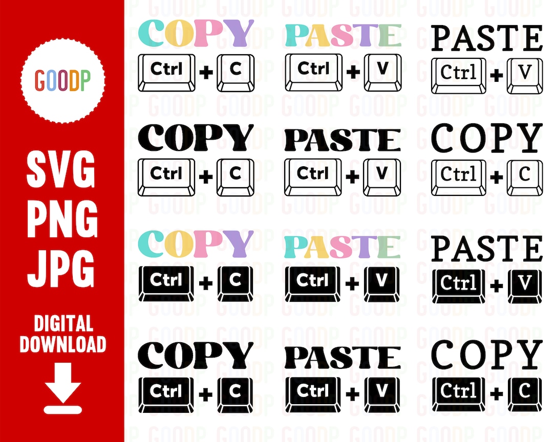 Copy Paste Png, Ctrl Copy Svg, Copy Paste Dad Baby, Mom and Kid Png ...