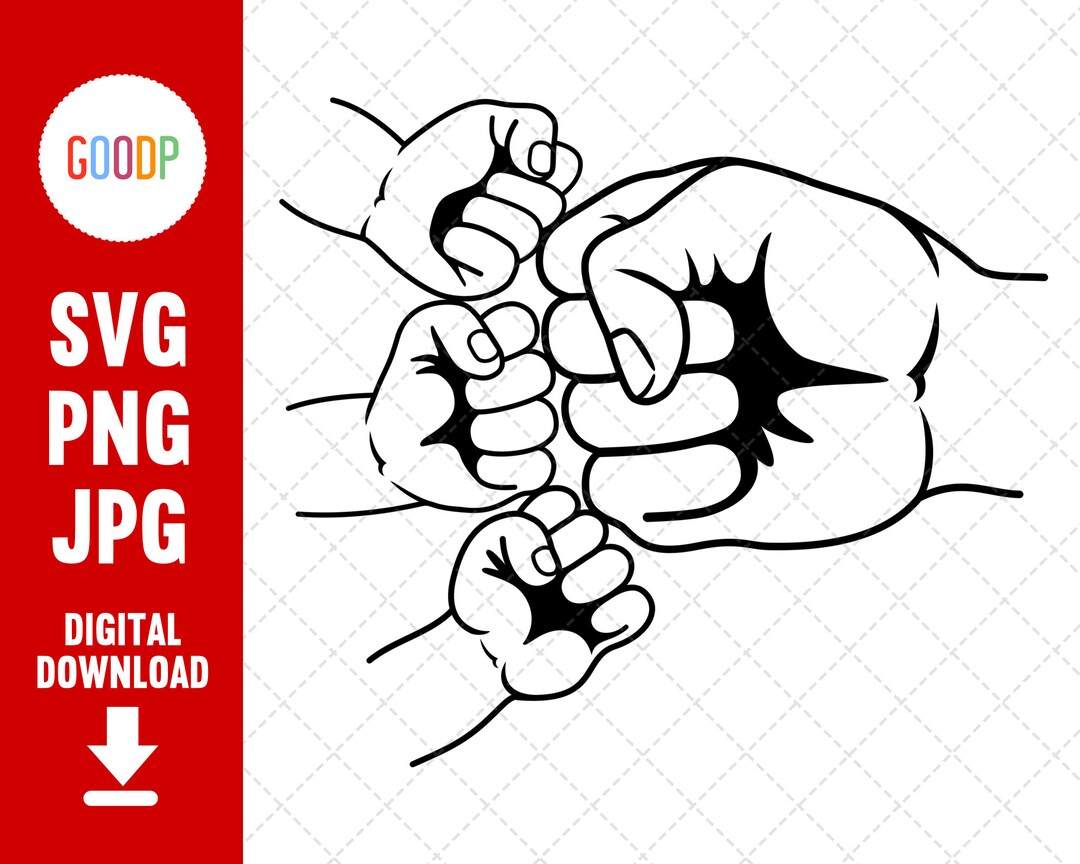 Fist Bump Svg Fist Bump Fathers Day Dad Fist Bump Dad Gift - Etsy