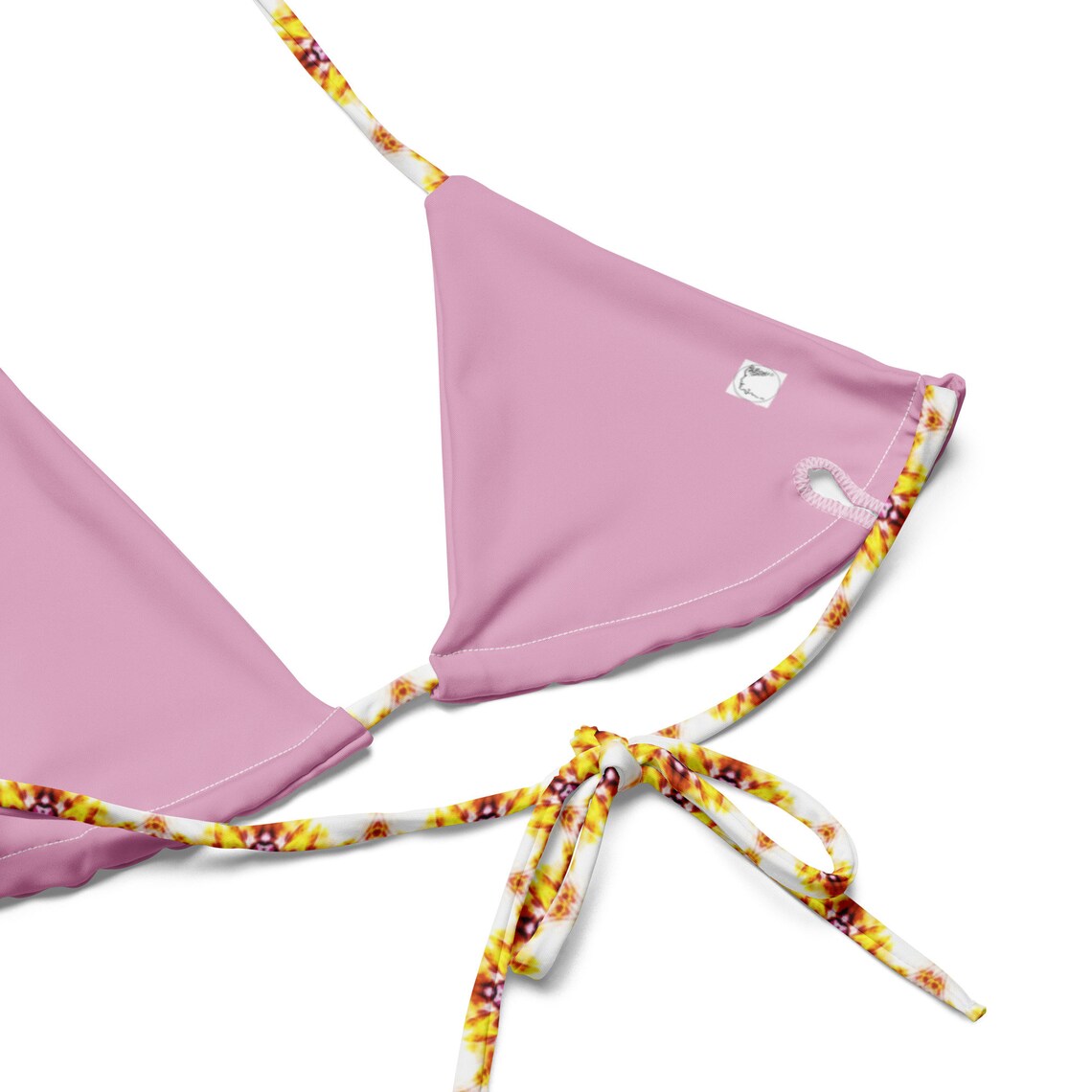 All-over print recycled string bikini main image 0