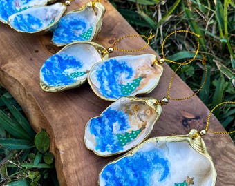 Christmas by the Sea | Oyster Ornaments