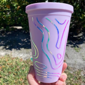 Holographic Topography Tumbler | Matte | 16 oz | Custom Tumbler