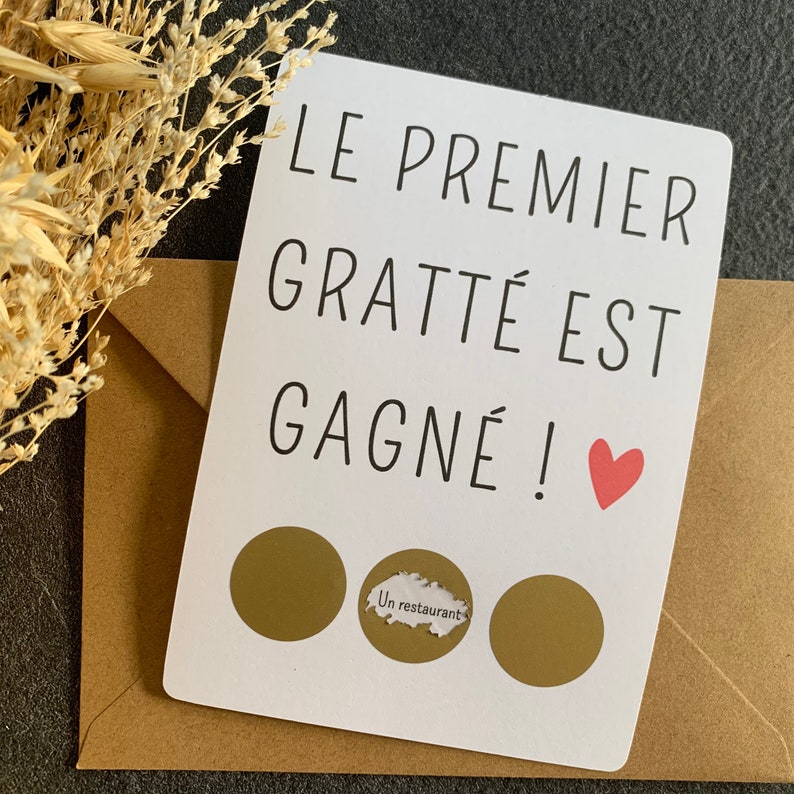 Carte à gratter personnalisable - Créatrice ETSY : Just4kidsbymimi