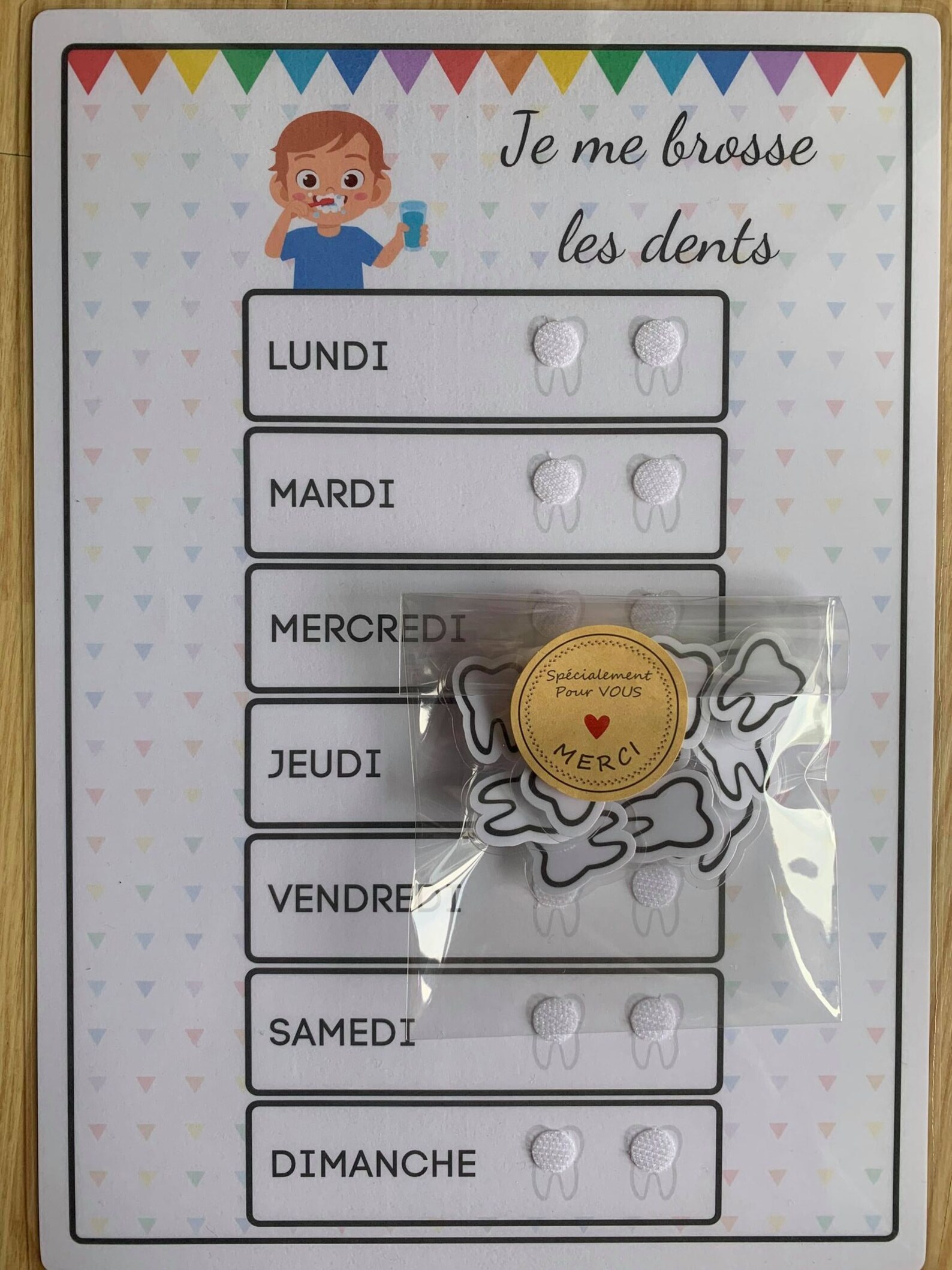 Tableau brossage des dents Apprentissage à la maison  Etsy