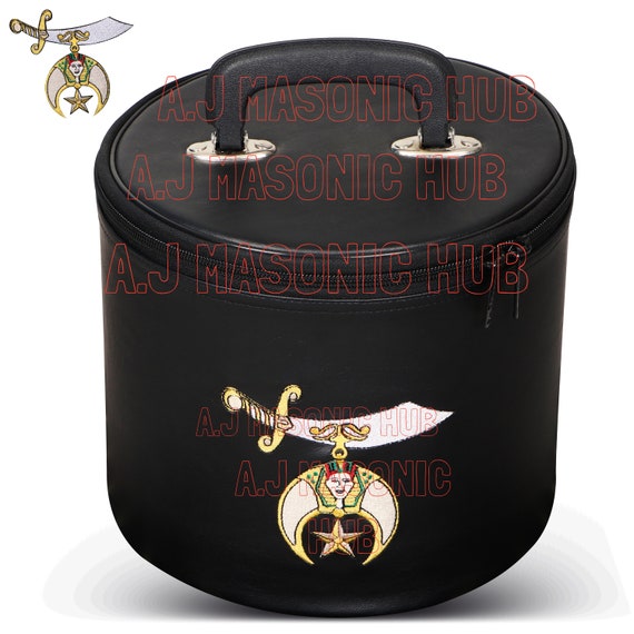 Masonic Shriner Fez Case in Black With 