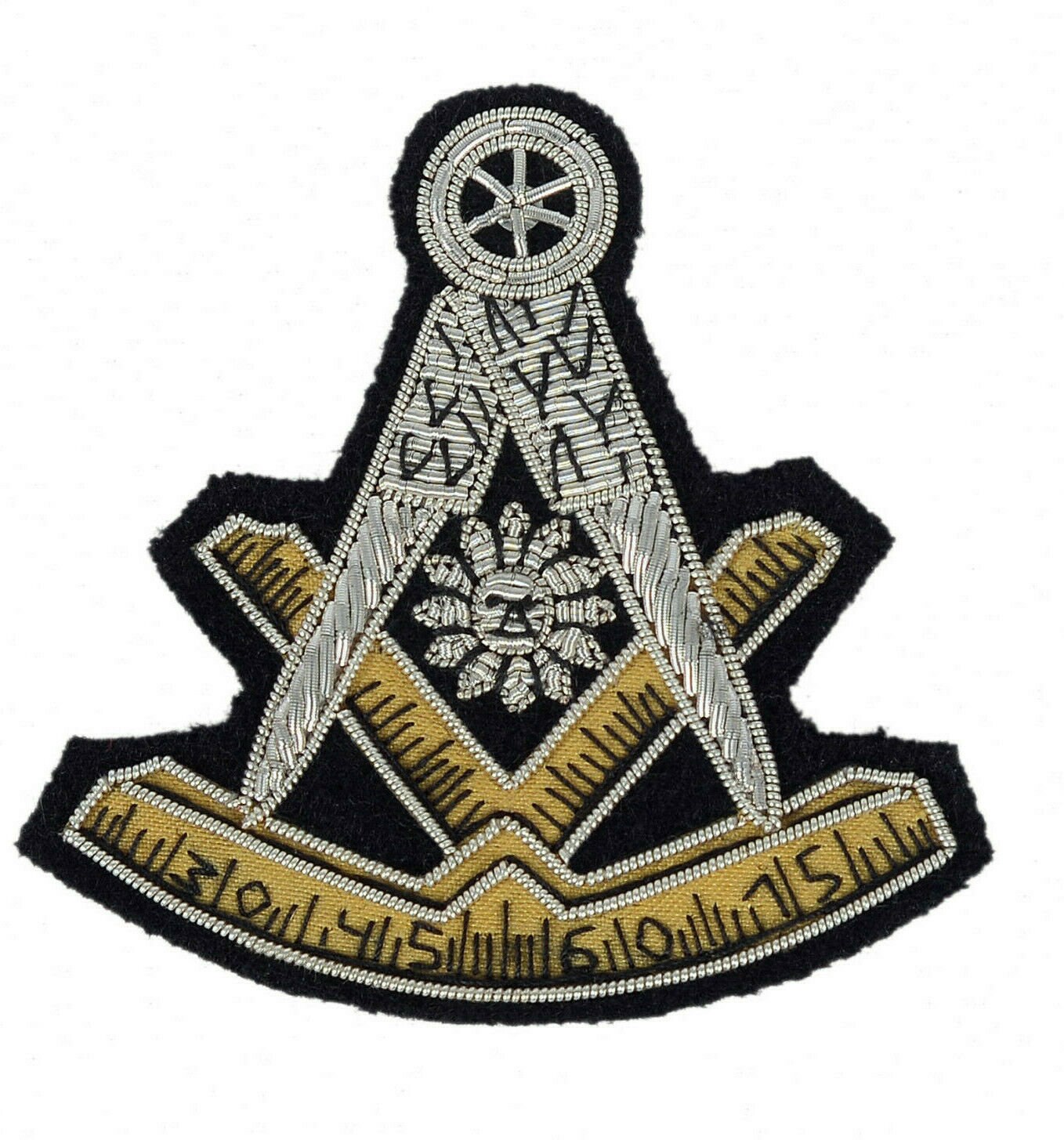 MASONIC Past MASTER Emblem Silver Bullion Patch Hand Etsy