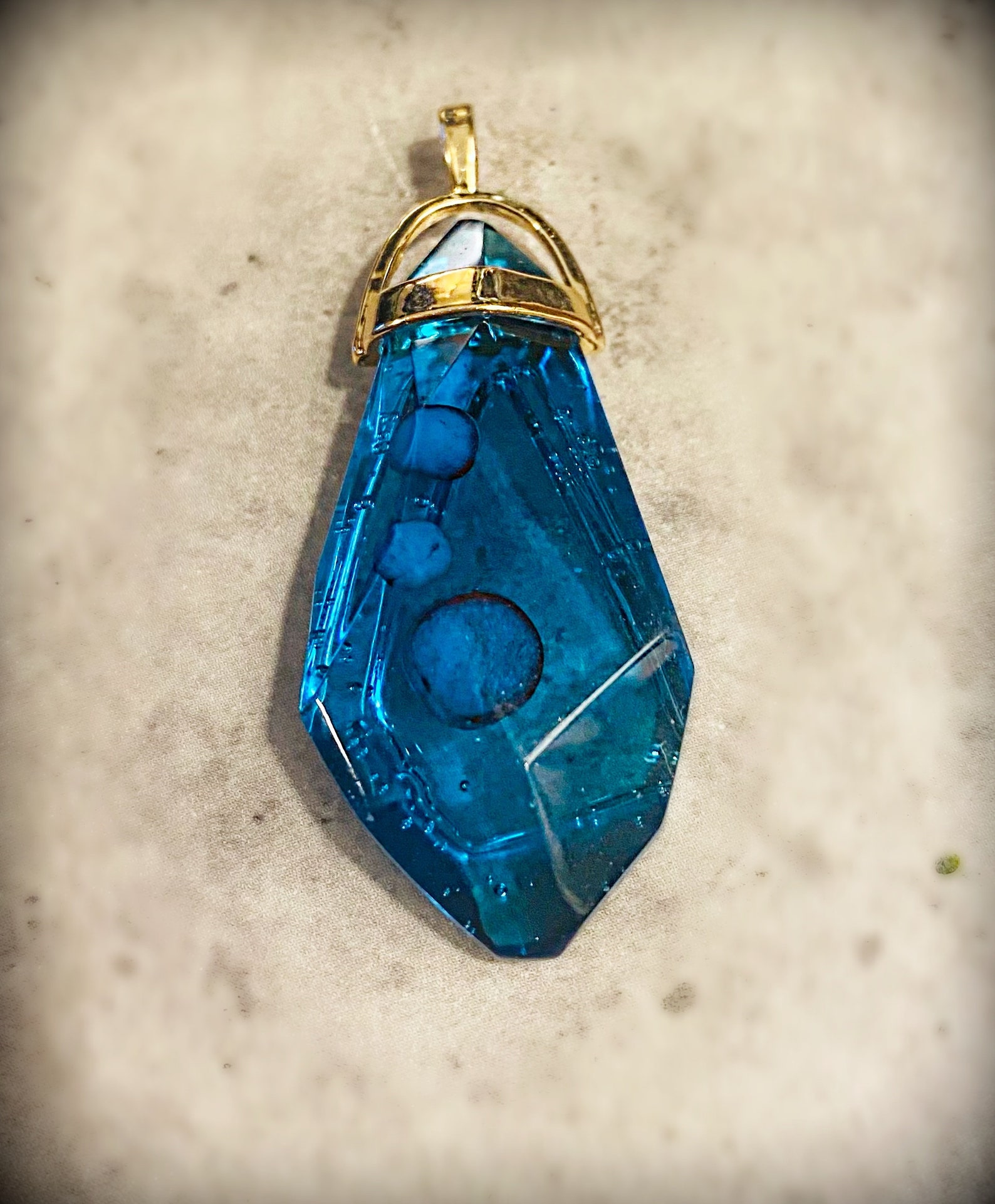 Elemental Water Gem Stone Etsy