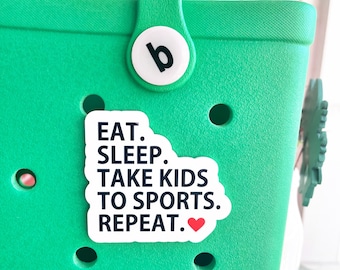 Bogg bag pop in, bogg bag bit, sports charm, sports mom pop in, bogg bag tag, sports bogg bit, take kids to sports bit