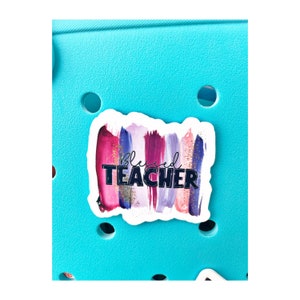 Teacher Bogg Bag Charm: Sublimated Acrylic Accessory