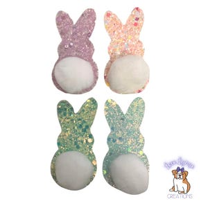 Glitter Bunny Hair Clips – Easter Basket Filler for Girls & Women